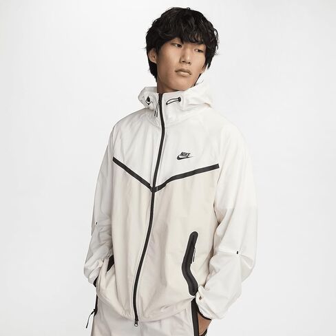 Nike Tech Men's Woven Jacket (Light Orewood Brown/Sail/Black, HM7151-104) Size Large in Kuwait