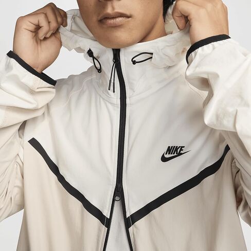Nike Tech Men's Woven Jacket (Light Orewood Brown/Sail/Black, HM7151-104) Size Large in Kuwait