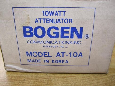مخفف مكبر الصوت Bogen AT10A، 10 وات، التحكم في مستوى الصوت 10 خطوات، نظام 25 فولت/70 فولت، عصابة واحدة مثبتة على الحائط، مخفف مستوى الصوت قابل للتعديل، التوهين بزيادات 3 ديسيبل in Kuwait