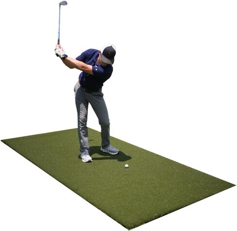 سجادة الجولف الأصلية Country Club Elite من Real Feel Golf Mats® مقاس 5 × 10 بوصة | حصيرة الممارسة التجارية شديدة التحمل | يقبل نقطة الإنطلاق الحقيقية | تأرجح للأسفل ومن خلال | داخلي/خارجي in Kuwait
