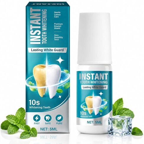 Tooth Paint, Instant Tooth Paint for Teeth Whitening for Men & Women 5ml, Gentle Enamel-Safe Formula, Covers Stains from Coffee, Wine & Smoking in Kuwait