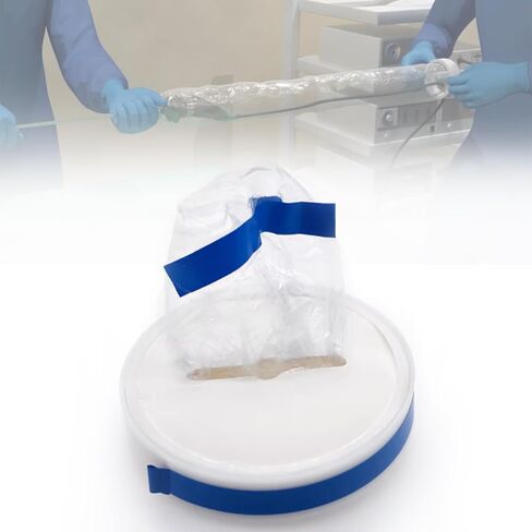 Endoscopic Camera Protective Cover Laparoscopic Camera Sleeve with Ring Frame, Disposable, Sterile Individual Packaging, 5.9"x98", (50) in Kuwait