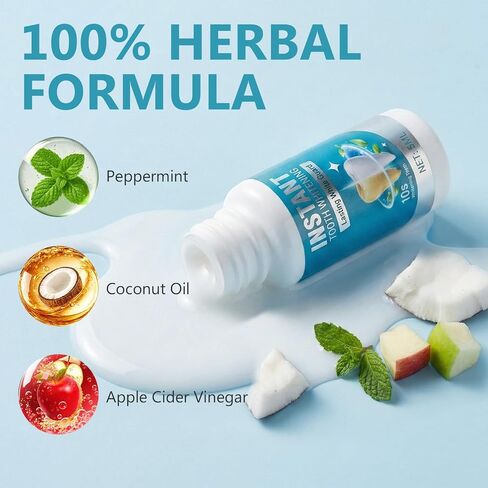 Tooth Paint, Instant Tooth Paint for Teeth Whitening for Men & Women 5ml, Gentle Enamel-Safe Formula, Covers Stains from Coffee, Wine & Smoking in Kuwait