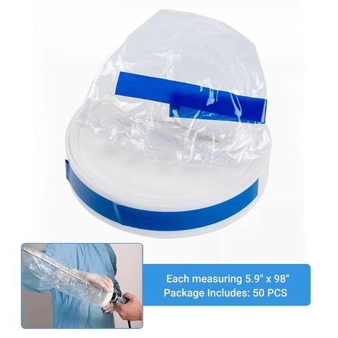 Endoscopic Camera Protective Cover Laparoscopic Camera Sleeve with Ring Frame, Disposable, Sterile Individual Packaging, 5.9"x98", (50) in Kuwait