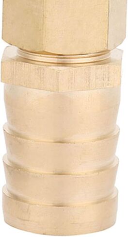 POCREATION 2pcs Brass Barb Reducer Fittings 19mm To 25mm - Straight Reducing Connector For Pipe Installation in Kuwait