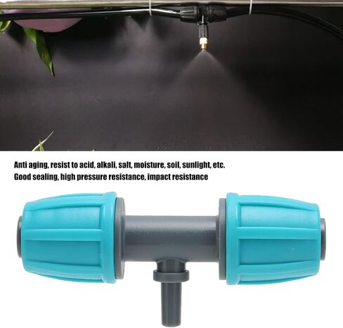 10PCS Reducing Tee Connector 16mm to 4/7 Barbed Fitting for Urban Greening Gardens in Kuwait
