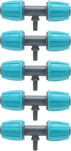 10PCS Reducing Tee Connector 16mm to 4/7 Barbed Fitting for Urban Greening Gardens in Kuwait