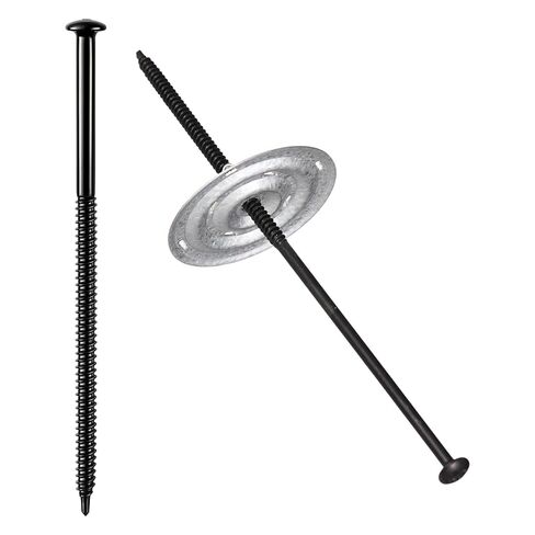 Shimeyao 1 Pack 6'' Black Structural Wood Screws Heavy Duty Exterior Fasteners with Phillips #3 Drive Self Drilling Timber Hardware for Raised Garden Bed Roofing Insulation Board Drywall Fence Deck in Kuwait