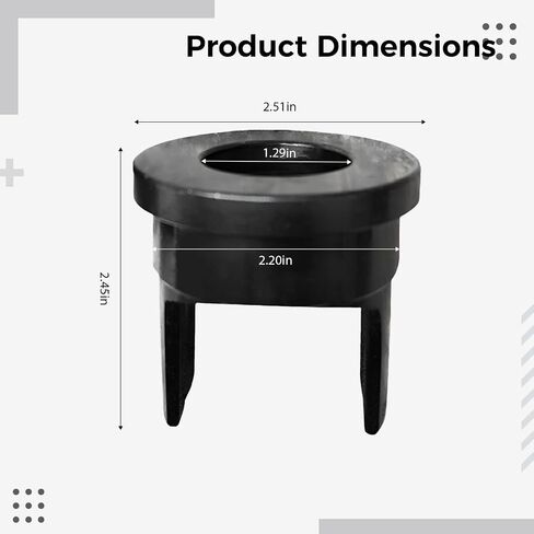 CH-60 Hydraulic Punching Machine Accessory Nut, Iron Return Block with Enhanced Structure, 2.52 x 2.52 in, 2.45 in Height, Black Replacement Part for Better Work Efficiency in Kuwait