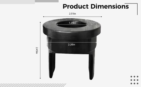 CH-60 Hydraulic Punching Machine Accessory Nut, Iron Return Block with Reinforced Structure, 2.52 x 2.52 in, 2.45 in Height, Black, Fits CH-60 for Smoother Punching Work in Kuwait