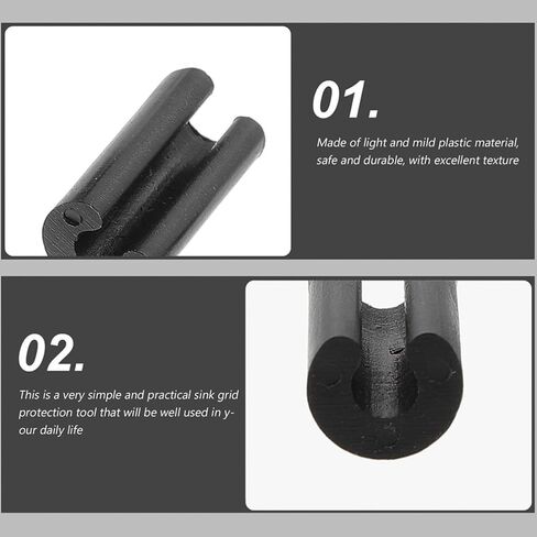 VALICLUD 200pcs Plastic Sink Rack Wire Bumpers with 4.8mm Opening Non-Slip Leg End Caps for Kitchen Rack Protection and Wire Bumper Replacement Add Protection to Sink Legs in Kuwait