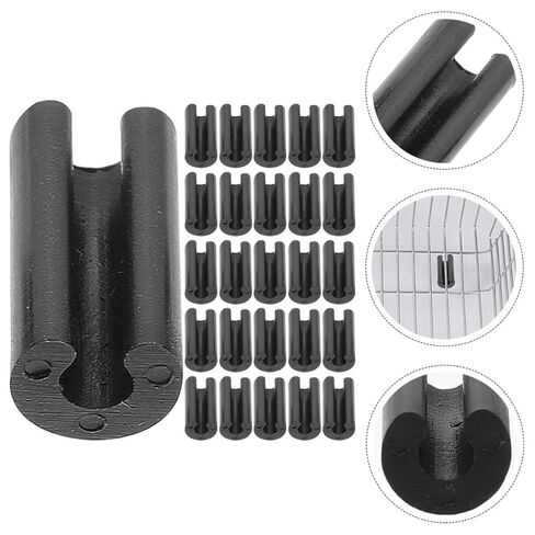VALICLUD 200pcs Plastic Sink Rack Wire Bumpers with 4.8mm Opening Non-Slip Leg End Caps for Kitchen Rack Protection and Wire Bumper Replacement Add Protection to Sink Legs in Kuwait