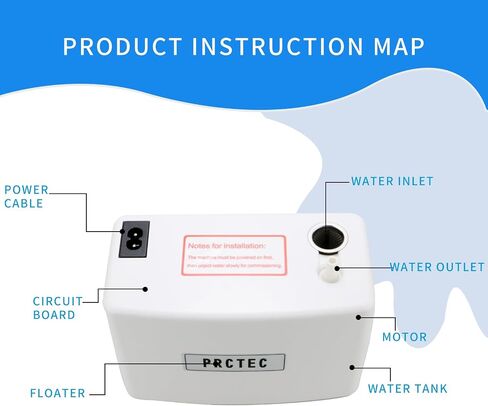Mini Condensate Pump,110V/220V,24L/H Flow,White Split Condensate Pump,For Indoor Air Conditioning, HVAC, Dehumidifier, etc. in Kuwait
