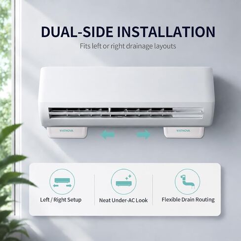 مضخة مكثفات سبليت صغيرة من WATNOVA، مضخة تصريف HVAC هادئة 19 ديسيبل مع مستشعر مسبار، 100-240 فولت، 10 جيجا في الساعة، رفع أقصى 37 قدمًا، إزالة مكثفات التيار المتردد للتيار المتردد المثبت على الحائط، مزيل الرطوبة، الفرن in Saudi Arabia