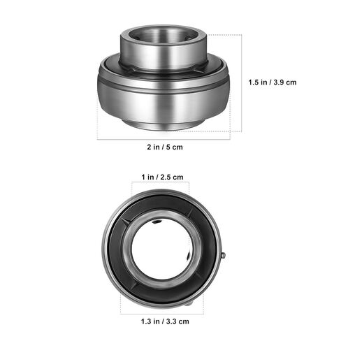 Ciieeo 2 Pcs Spherical Insert Ball Bearings Uc205-16 for Types of Machinery, Stainless Steel Construction with Smooth Operation and Low Noise Features in Kuwait