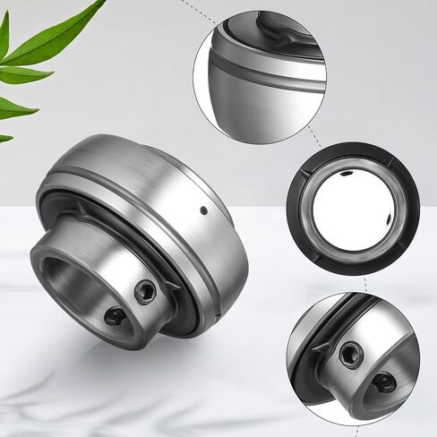 Ciieeo 2 Pcs Spherical Insert Ball Bearings Uc205-16 for Types of Machinery, Stainless Steel Construction with Smooth Operation and Low Noise Features in Kuwait
