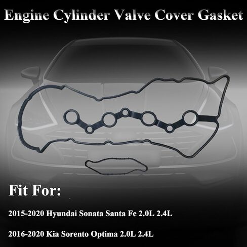 22441-2GGB0 غلاف صمام حشية متوافقة مع 2015-2020 Hyundai Sonata Santa Fe 2.0L 2.4L ، حشية غطاء الصمامات FIT لعام 2016-2020 KIA Sorento Optima 2.0L 2.4L in Kuwait
