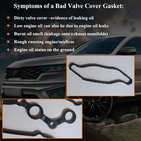 22441-2GGB0 غلاف صمام حشية متوافقة مع 2015-2020 Hyundai Sonata Santa Fe 2.0L 2.4L ، حشية غطاء الصمامات FIT لعام 2016-2020 KIA Sorento Optima 2.0L 2.4L in Kuwait