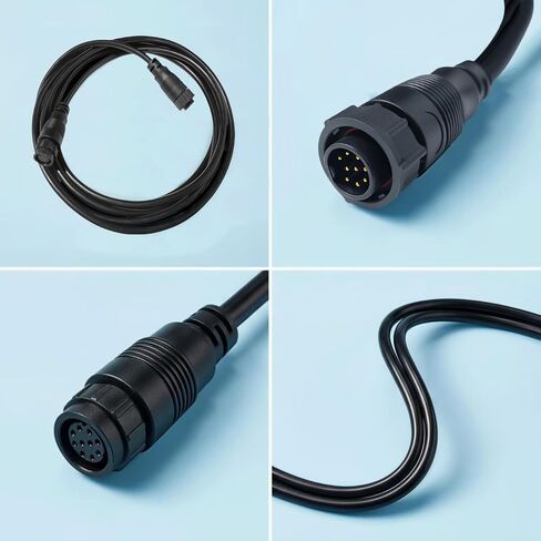 3005.6907 9-Pin Transducer Extension Cable 10ft | Compatible with Lowrance LSS-1/LSS-2, Replacement for Lowrance Part 000-00099-006 in Kuwait