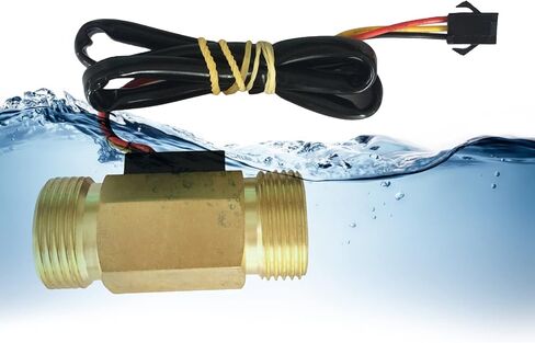 مفاتيح تدفق المياه النحاس-4 DN20mm تأثير الموضوع مفاتيح مستشعر تدفق المياه السائلة 1-30L/دقيقة مستشعر تدفق المياه 3/4 Npt in Kuwait