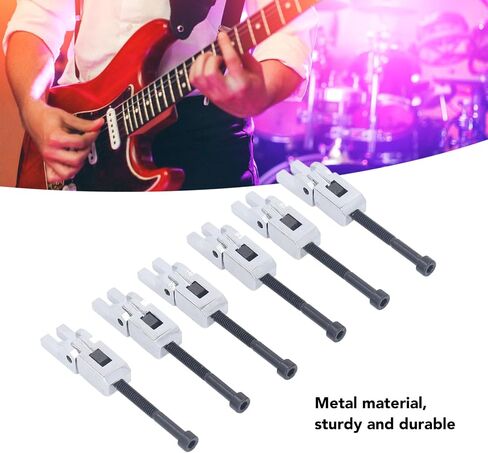 6PCS Guitar Tremolo Saddle, Metal Guitar Locked String Saddle for Floyd Rose Electric Bridge in Kuwait