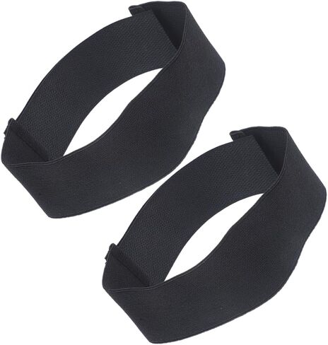 2pcs Adjustable Shin Guard Strap Elastic Non- Bands for Ice Hockey Field Hockey and Skating Sports Protective Sleeves for Men and Women in Kuwait