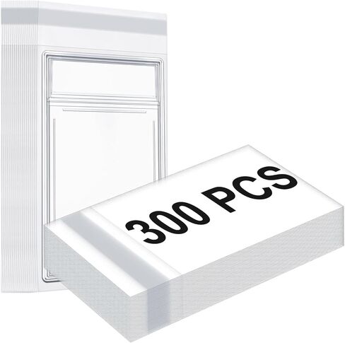 Marspark 300 Pcs Graded Card Sleeves Resealable Card Sleeves Universal Fit Protective Slab Bags Compatible with SGC, ACE and More Soft Polypropylene Prevents Scratches, Scrapes Etc in Kuwait