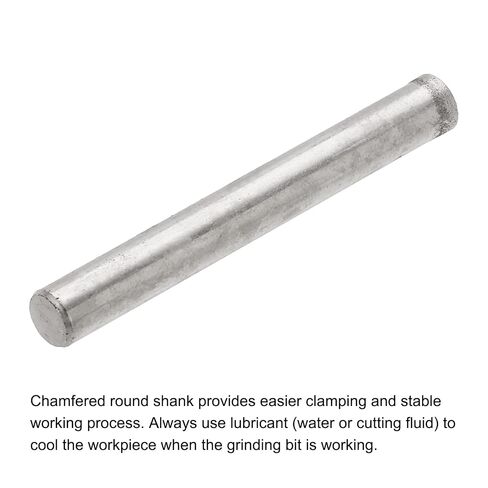 uxcell Diamond Grinding Mounted Point, 6mm 600 Fine Grits Spherical Concave Head Bead Coarse Grinding Bit for Jade Amber Stone Beeswax Glass in Kuwait