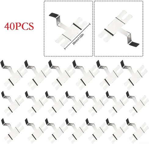 Nickel Plated Steel Strip Sheets for Spot Welder, 40 Pieces 1.02 Inch Connector Tabs, High Purity Nickel Coating for Building for custom Packs in Kuwait