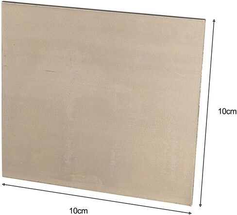 FABULETTA Pure Nickel Sheet Plate 99.96% High Purity Ni Metal Flat For Electroplating Anode Element Alkali Resistant Equipment 1mm Thickness 100x100mm Silver in Kuwait