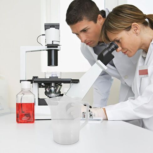 Lurrose 3000ml Plastic Graduated Measuring Pitcher with Graduations and Wide Mouth, Sturdy Design for Accurate Liquid Measurement, for Lab Experiments and Kitchen Use in Kuwait
