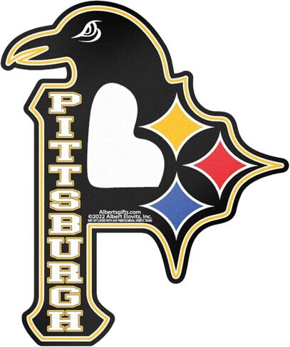 Pittsburgh 3 in 1 Logo Magnet 3.75" in Saudi Arabia