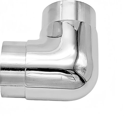 90 Degree Flush Elbow Fitting,Stainless Steel 304 Handrail Corner Elbow L Shape Tube Component for 50.8mm/2inch Bar Rail Mirror Polished- 1Pack in Kuwait