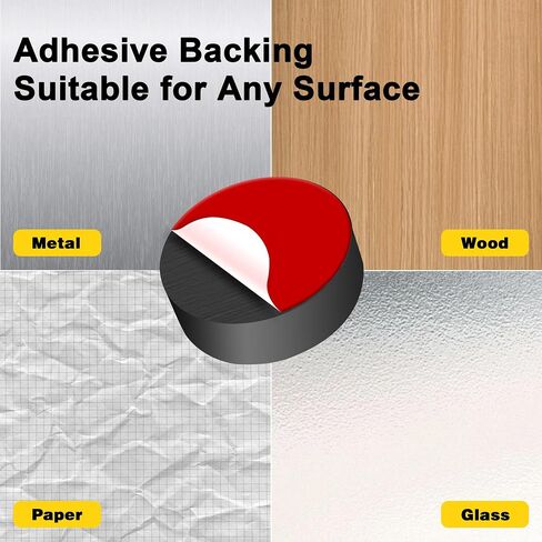 50Pcs Industrial Ceramic Magnets for Crafts, 0.7 x 0.2inch Round Disc Magnet with Adhesive Backing, Strong Black Ferrite Magnets for Refrigerator, DIY, Classroom, Science Projects, Workshop in Kuwait
