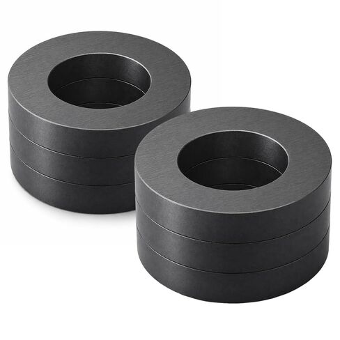 Ring Magnet, Grade 10 Large Magnets Heavy Duty, Ferrite Big Magnets 60mm OD x 32mm ID x 10mm Thick, for Industrial, Science, DIY & School Projects (3) in Kuwait