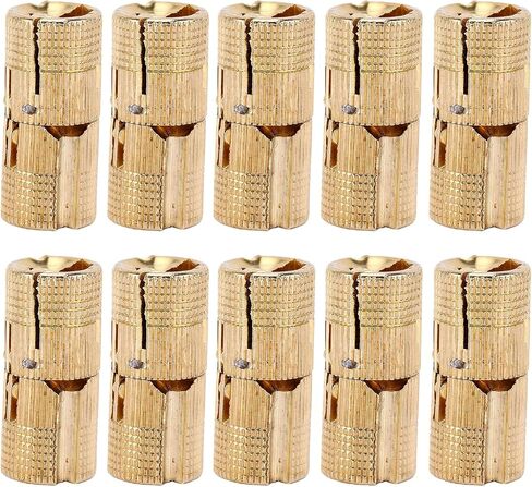 Fafeicy Polished Brass Hidden Cylindrical Hinges M12x26mm 180 Degree Opening Concealed Hinges for Jewelry Box Small Woodworking Projects in Kuwait