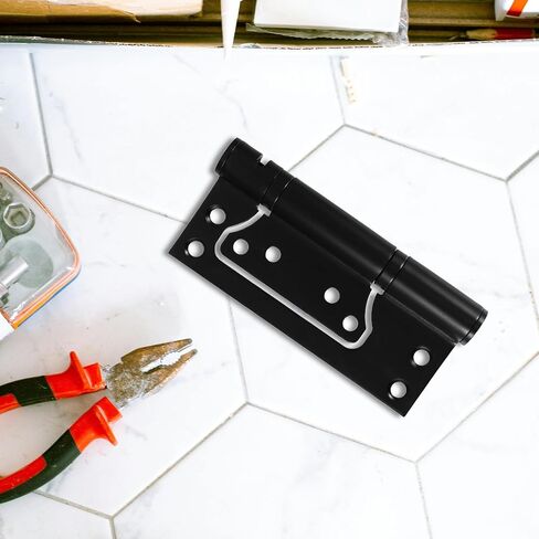 BESTYASH Heavy Duty Stainless Steel Hydraulic Door Closer Hinge with Hydraulic Buffering and Easy Installation for Cabinet and Wardrobe Doors, Modern Sleek Design Black Finish in Kuwait