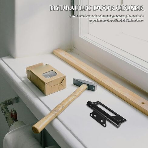 Uonlytech Hidden Stainless Steel Hydraulic Door Closer Hinge with Silent Operation and Hydraulic Buffering for Cabinet and Furniture Doors, Modern Sleek Design in Kuwait