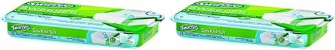 Swiffer Sweep + Mop, Wet Pads Refill, Floor Cleaner for Dirt, Dust, Hair, Cleaning Cloths for Mopping Home, Bathroom, Kitchen, All Purpose Multi-Surface Floor Wipes, Fresh, 12ct in Saudi Arabia