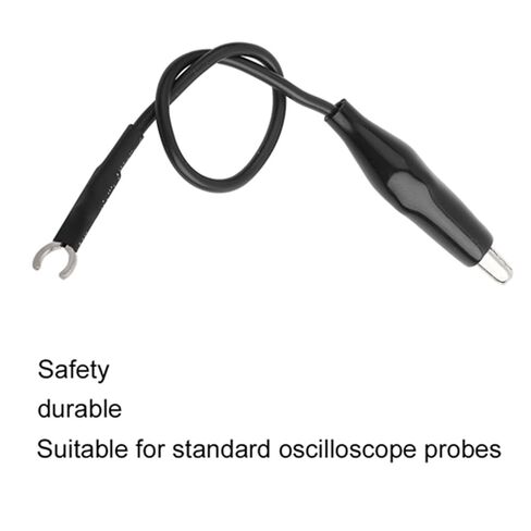 Jeanoko 4PCS Oscilloscope Probe Ground Wire Cable with Clamp, Plastic Oscilloscope Probe Accessories, Test Leads,Conform to RoHS Standard in Kuwait