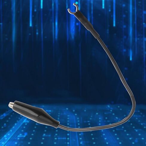 Jeanoko 4PCS Oscilloscope Probe Ground Wire Cable with Clamp, Plastic Oscilloscope Probe Accessories, Test Leads,Conform to RoHS Standard in Kuwait