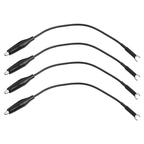 Jeanoko 4PCS Oscilloscope Probe Ground Wire Cable with Clamp, Plastic Oscilloscope Probe Accessories, Test Leads,Conform to RoHS Standard in Kuwait