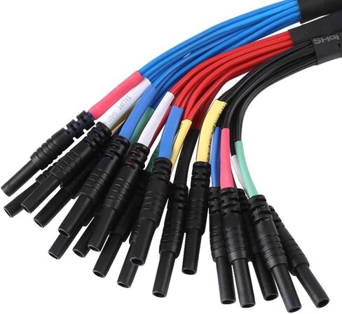 YWBL-WH HT306 6 Channel Universal Automotive Diagnostic Oscilloscope Test Leads with Color Coded Insulated Probes for Performing Real Time Signal Analysis in Kuwait