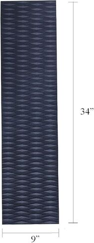 Universal (34in x 9in) DIY Traction Non-Slip Grip Mat Pad, Versatile and Trimmable Sheet of EVA for SUP, Boat Decks, Kayaks, Surfboards, Standup Paddle Boards, Skimboards and More (Black) in Kuwait