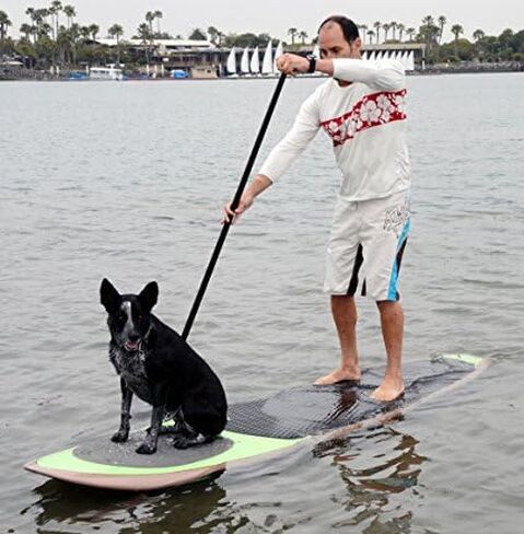 Universal (34in x 9in) DIY Traction Non-Slip Grip Mat Pad, Versatile and Trimmable Sheet of EVA for SUP, Boat Decks, Kayaks, Surfboards, Standup Paddle Boards, Skimboards and More (Black) in Kuwait