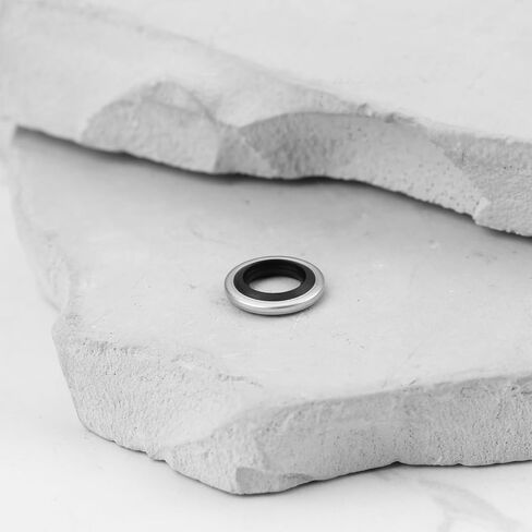 SING F LTD 50Pcs M5 Bonded Seal Washers Nitrile Sealing Washer 5.7x9x1mm for Car in Kuwait
