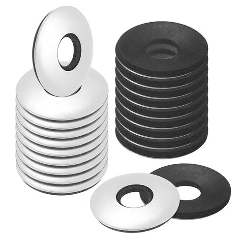 M METERXITY 30-Pack EPDM Bonded Sealing Rubber Washers, 304 Stainless Steel 3/8" x 1" OD Neoprene Rubber Washer Gasket for Bolts/Screws/Machinery/Ships/Roof in Kuwait