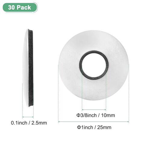 M METERXITY 30-Pack EPDM Bonded Sealing Rubber Washers, 304 Stainless Steel 3/8" x 1" OD Neoprene Rubber Washer Gasket for Bolts/Screws/Machinery/Ships/Roof in Kuwait