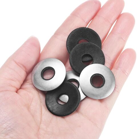 M METERXITY 30-Pack EPDM Bonded Sealing Rubber Washers, 304 Stainless Steel 3/8" x 1" OD Neoprene Rubber Washer Gasket for Bolts/Screws/Machinery/Ships/Roof in Kuwait
