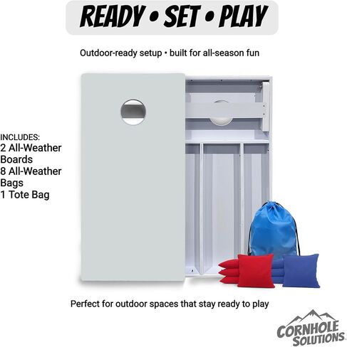 Cornhole Solutions All-Weather Cornhole Boards Set – Regulation 2x4 ft Boards with 8 Bags, Reinforced Folding Legs, Premium Outdoor Game in Kuwait